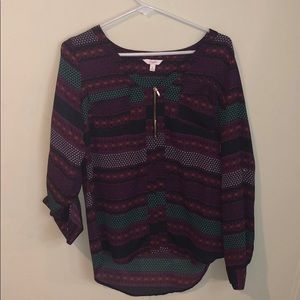 Pattern filled long sleeve